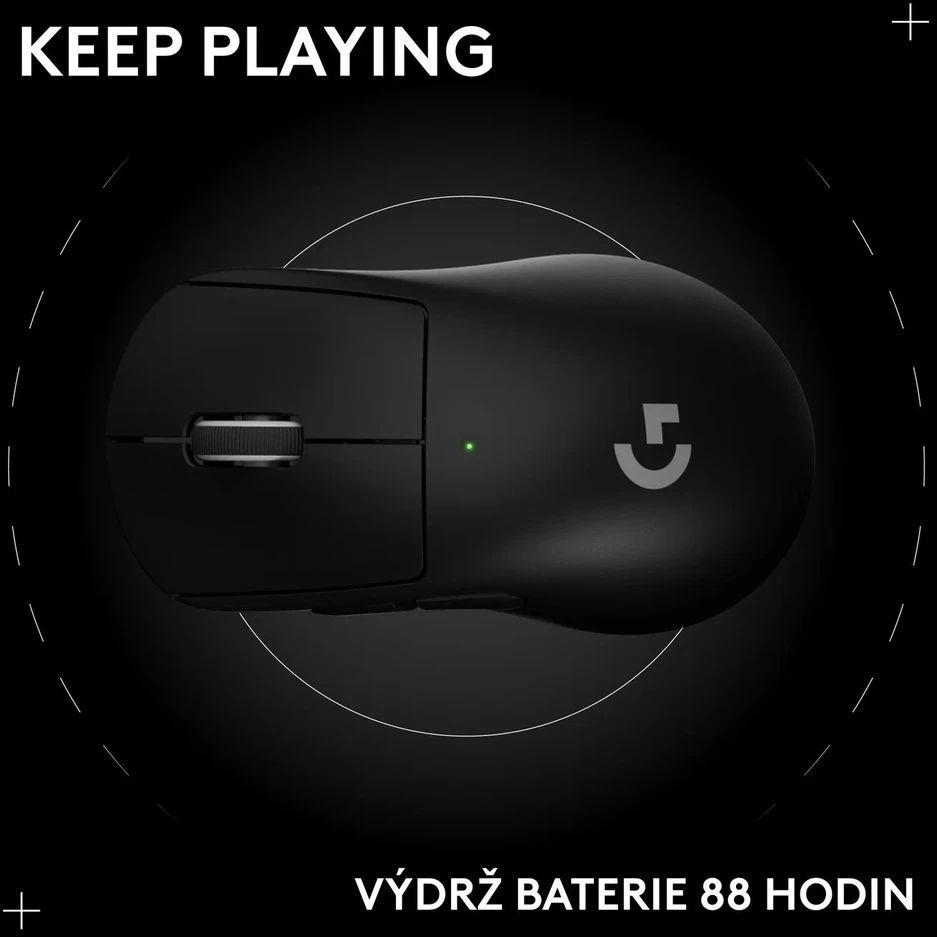 Pelė Logitech PRO X Superlight 2 DEX SE, Juodas