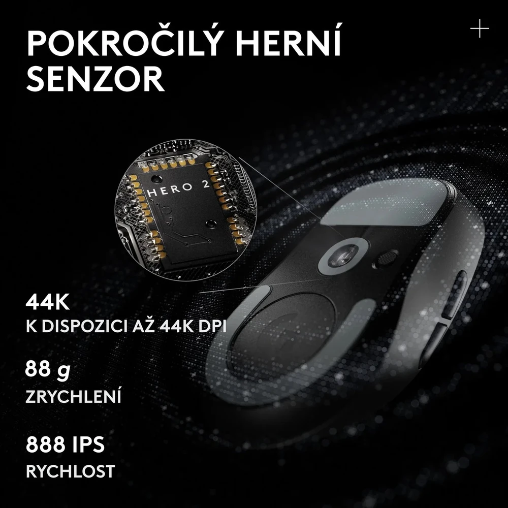 Pelė Logitech PRO X Superlight 2 DEX SE, Juodas