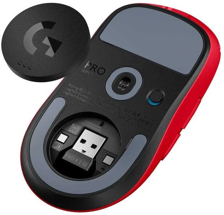 Belaidė žaidimų pelė Logitech PRO X Superlight 2 SE, Raudona