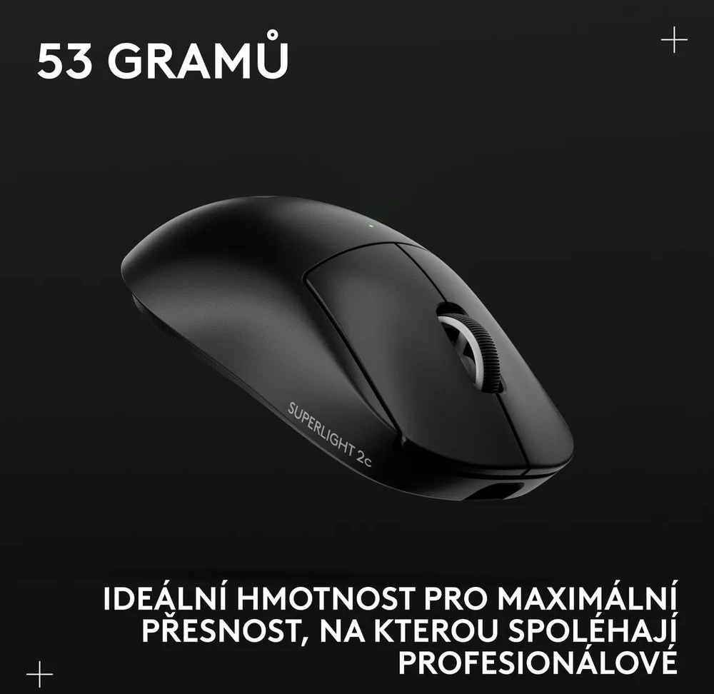 Pelė Logitech PRO X Superlight 2c SE, Juodas