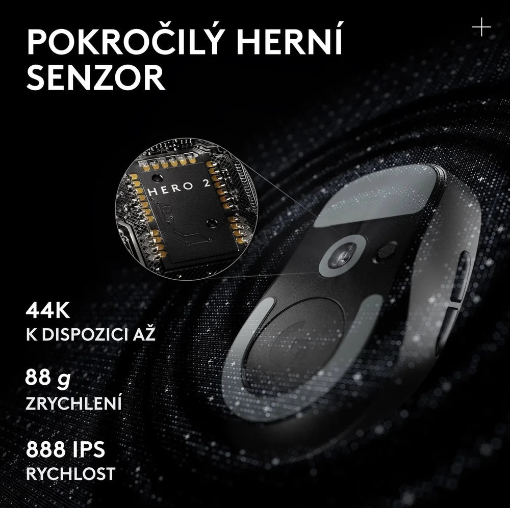Pelė Logitech PRO X Superlight 2c SE, Juodas