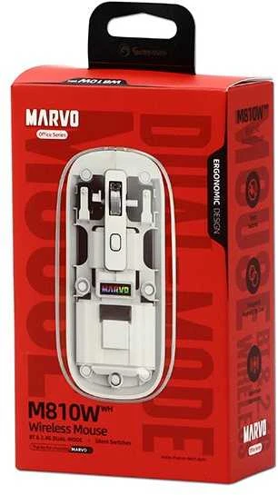 Marvo PRISM B10 Baltas Bevielė pelė, balta, 1600DPI
