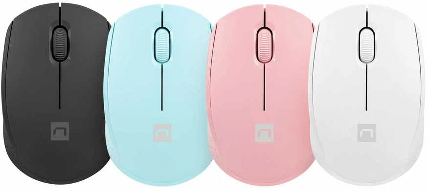 Belaidis Pelė - NATEC Stork Optinė 1600 DPI Ambidextrinė Balta