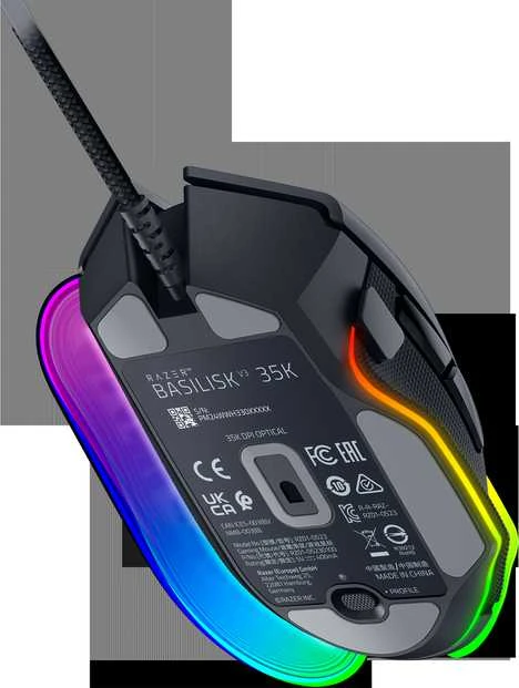 Razer Basilisk V3 35K | Pelė žaidimams | Juodas