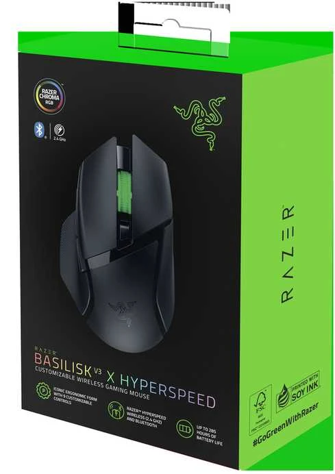 Belaidė žaidimų pelė Razer Basilisk V3 X HyperSpeed, juoda