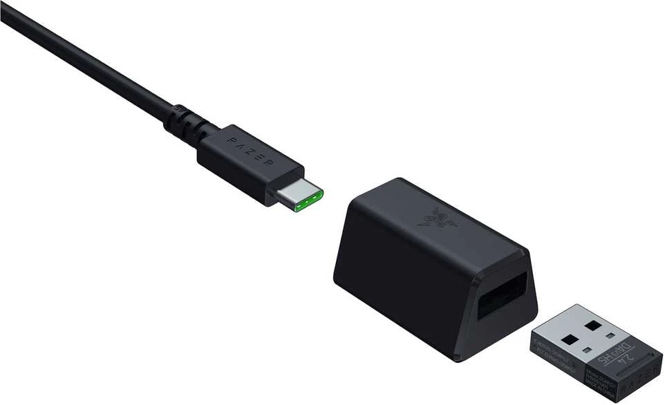 Razer DeathAdder V3 HyperSpeed | Pelė žaidimams | Wireless/su laidu | USB / 2.4 GHz | Juodas