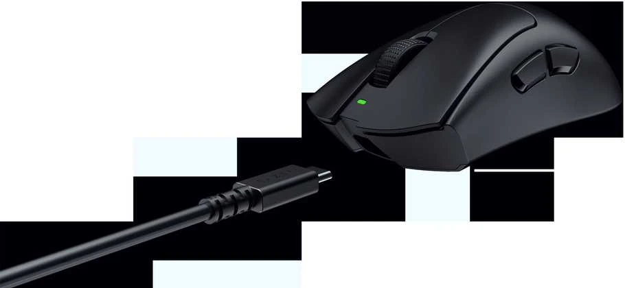 Razer DeathAdder V3 HyperSpeed | Pelė žaidimams | Wireless/su laidu | USB / 2.4 GHz | Juodas