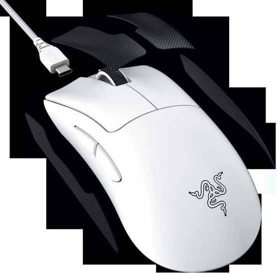 Razer DeathAdder V3 Pro belaidė pelė žaidimamas, Baltos spalvos