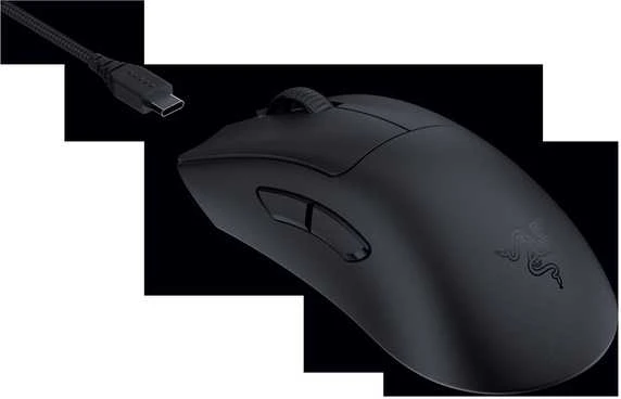 Pelė Myszka žaidimams Razer DeathAdder V3 Pro + HyperPolling Dongle belaidė 30000 dpi optinė juoda