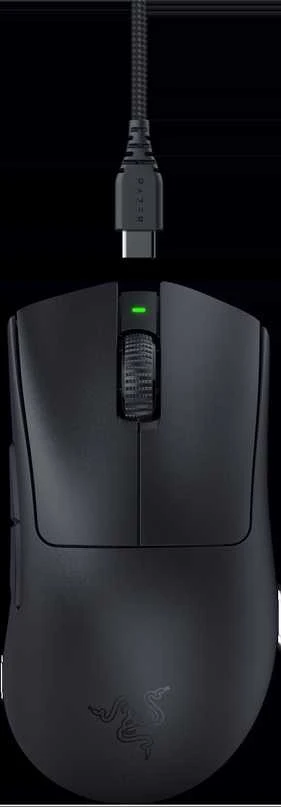Pelė Myszka žaidimams Razer DeathAdder V3 Pro + HyperPolling Dongle belaidė 30000 dpi optinė juoda