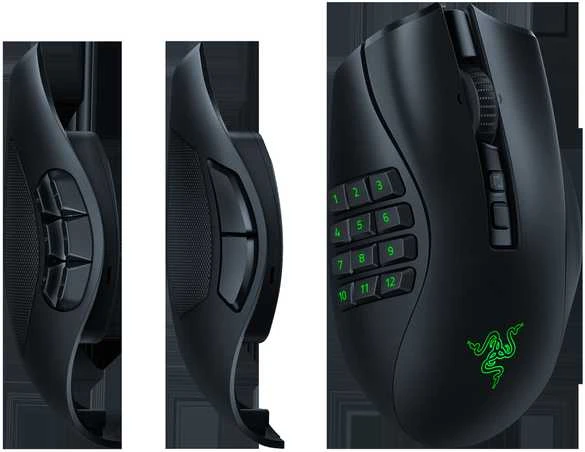 Razer | Naga V2 Pro | Pelė žaidimams | Wireless | 2.4GHz, Bluetooth | Juodas | Yes