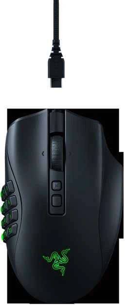 Razer | Naga V2 Pro | Pelė žaidimams | Wireless | 2.4GHz, Bluetooth | Juodas | Yes
