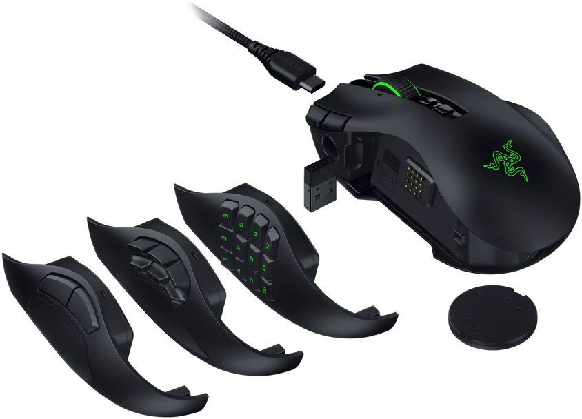 Belaidė pelė Razer Naga V3 Pro, juodas