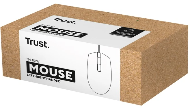 Pelė Trust TM-101 Eco balta (25320)