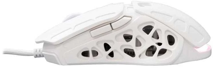 Pelė White Shark Myszka žaidimams Baltas Shark Ector GM-5016 su laidu 12400 dpi optinė balta