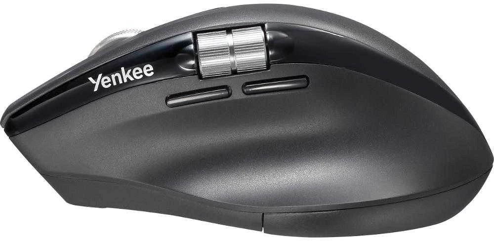 Yenkee Belaidė įkraunama pelė, dviguba 2xBT + USB2.4G „flying scroll“