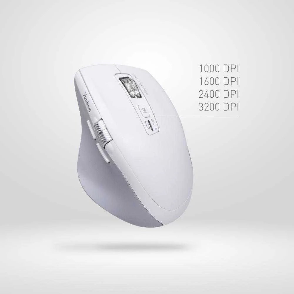 Yenkee Belaidė įkraunama pelė, dviguba 2xBT + USB2.4G „flying scroll“