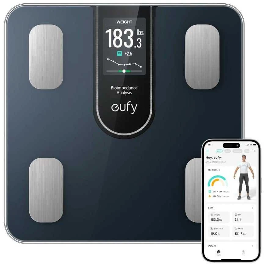 „Anker Eufy“ | Išmaniosios svarstyklės | C20 | Maksimalus svoris (talpa) 180 kg | Keliems naudotojams