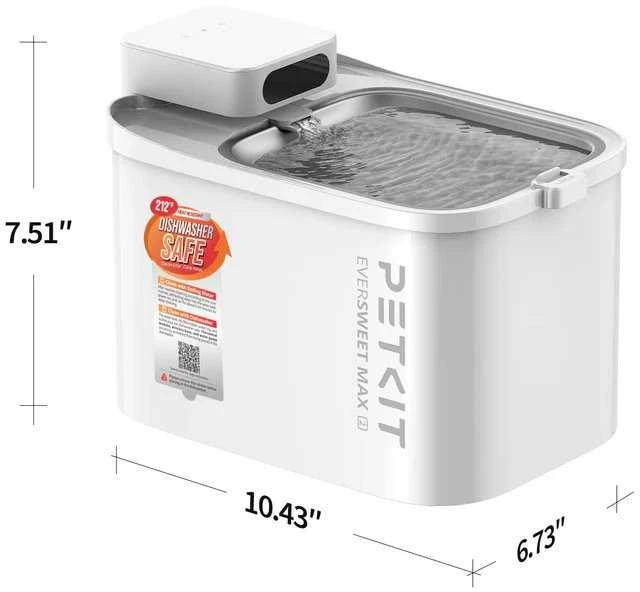 Išmanusis vandens fontanas PETKIT Eversweet Max 2, 3 l, Baltas