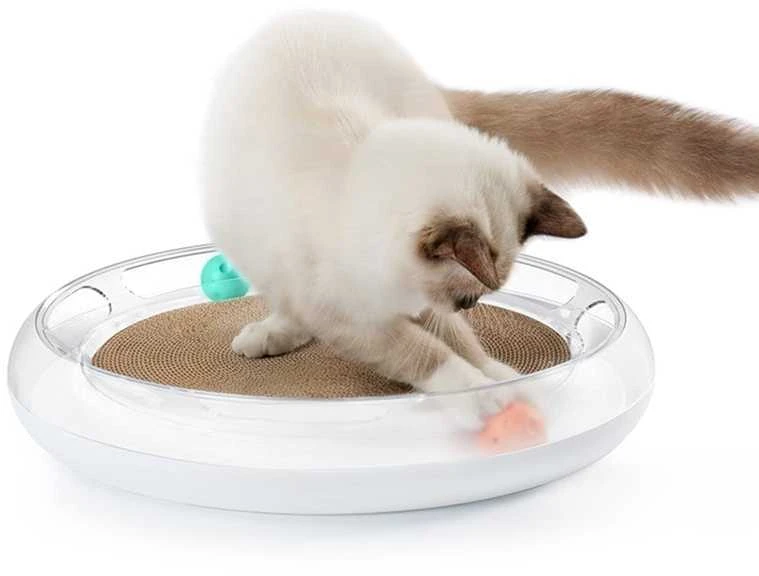 PETKIT Fun 4 in 1 kačių pramogų ir poilsio centras: guolis, draskyklė, bei žaidimų aištelė