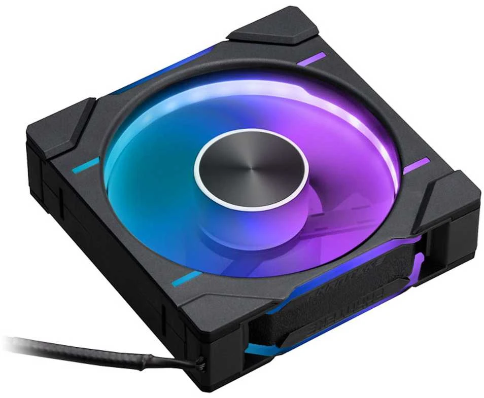 PHANTEKS D30 PWM Reverse Airflow D-RGB - 120mm, juoda