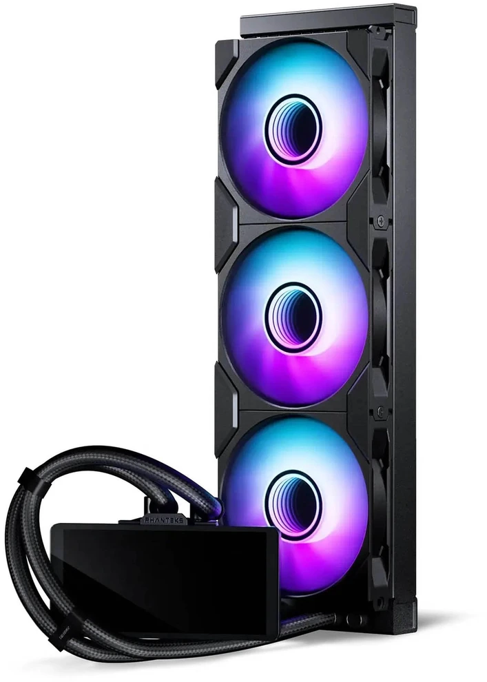 Phanteks Glacier One 360M25 LCD AiO Vanduo Cooling, 6-Inch Ekranas – 360mm, Juodas