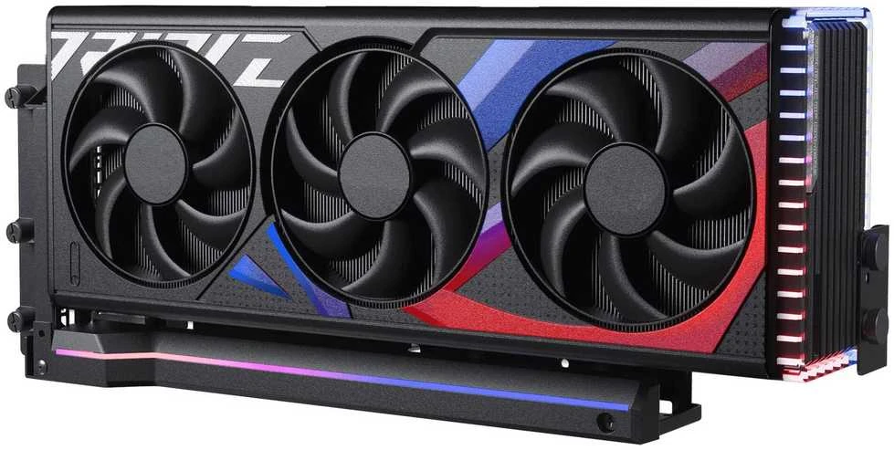 „Phanteks Premium PCIe Gen 5“ vertikalus GPU laikiklis, DRGB, su PCIe 5.0 jungties kabeliu – 220 mm, juodas