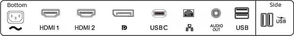 Monitorius PHILIPS 279P1/00 27", Juodos spalvos