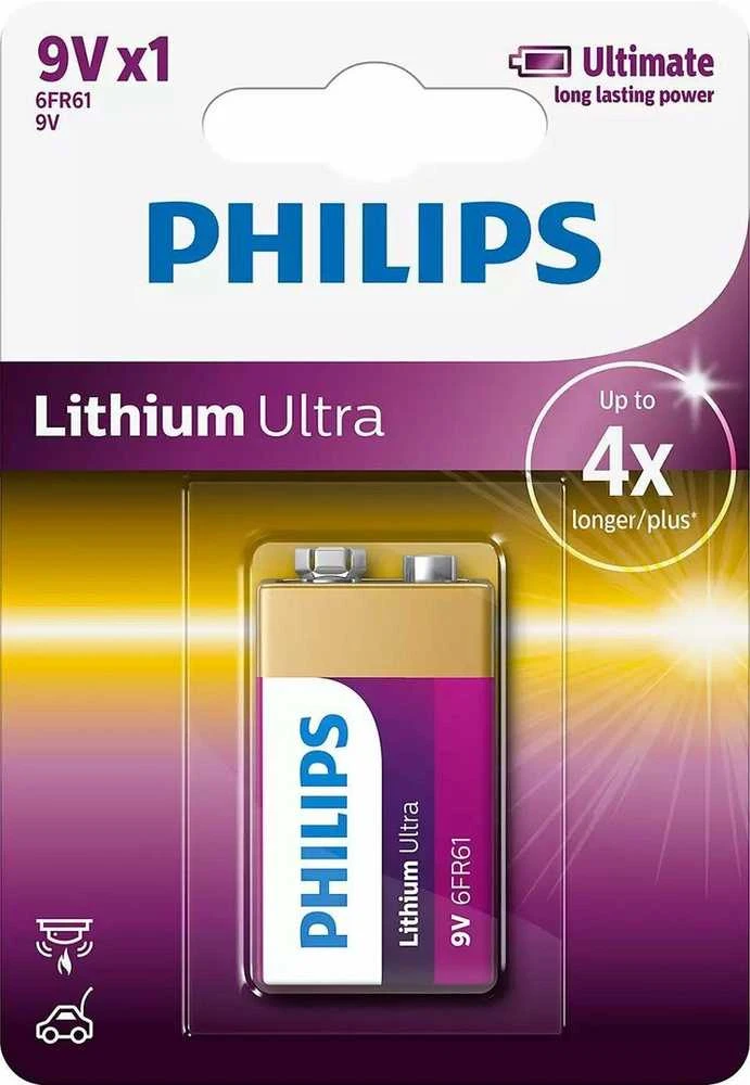 Philips Ultra 6FR61 9V baterijos 1 vnt.