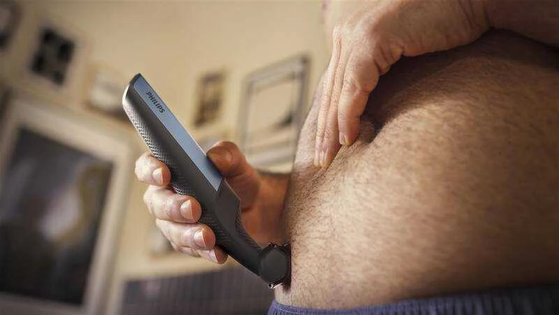 Plaukų skutimo mašinėlė visam kūnui Philips BG3027/05, belaidė, atspari vandeniui, Juodos ir mėlynos spalvos
