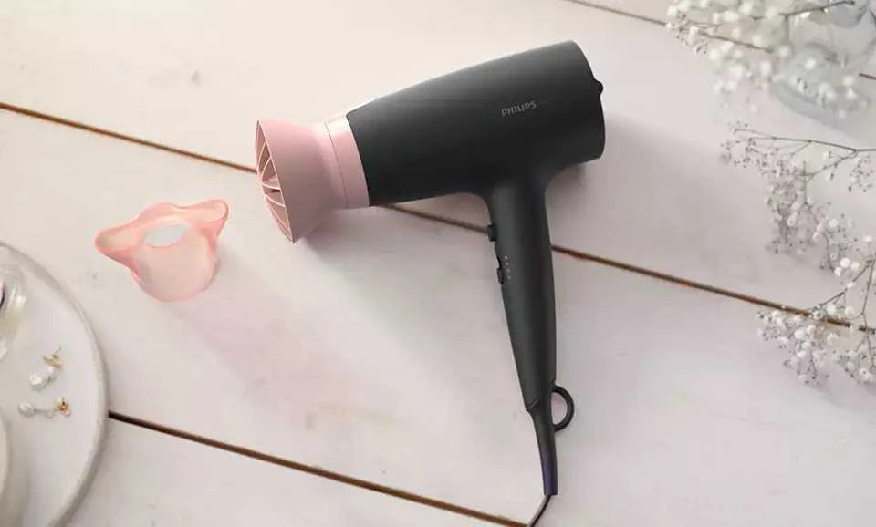 Plaukų džiovintuvas Philips 3000 serija BHD350/10, Juodos/Rausvos spalvos