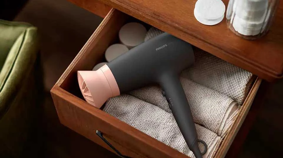 Plaukų džiovintuvas Philips 3000 serija BHD350/10, Juodos/Rausvos spalvos