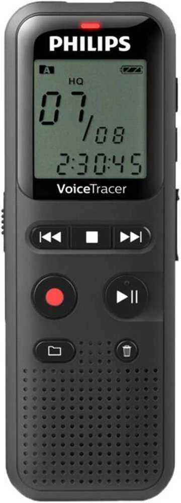 Philips VoiceTracer diktofonas su skystųjų kristalų ekranu