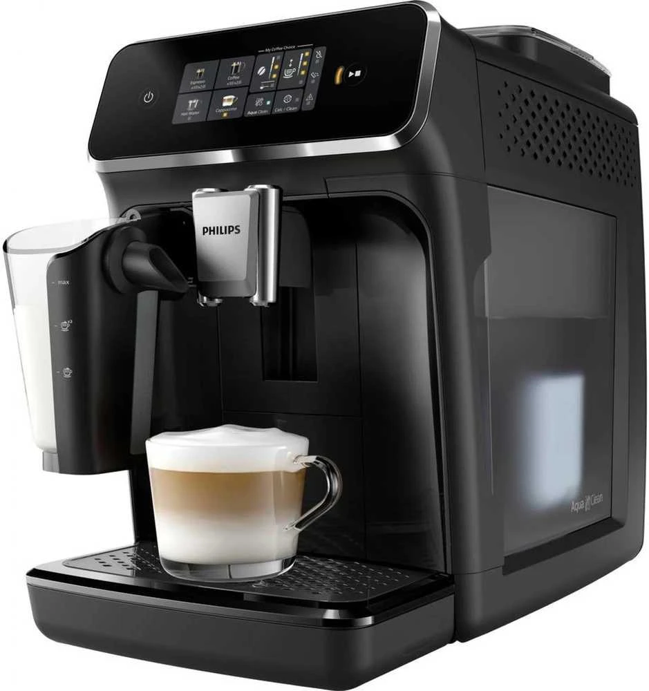 Philips | Espresso | EP2334/10 | Slėgis 15 bar | Su pieno plakikliu | Pilnai Automatinis | 1500 W | Juodas