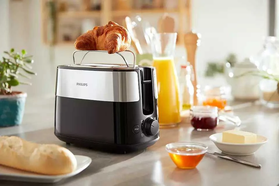 Skrudintuvas Philips Daily Collection Toaster HD2516/90, Juodas