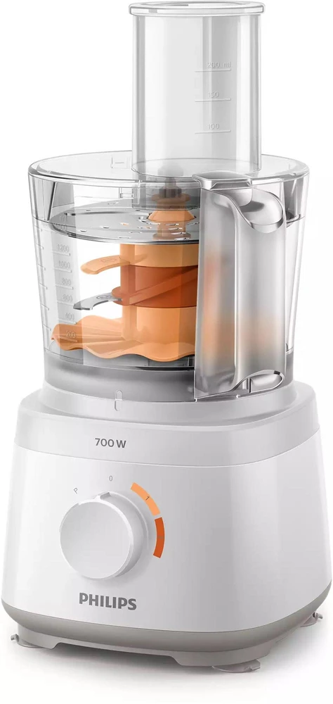 Philips Daily Collection Kompaktiškas virtuvinis kombainas HR7320/00 700 W 19 funkcijų 2 viename diskas Dubenyje