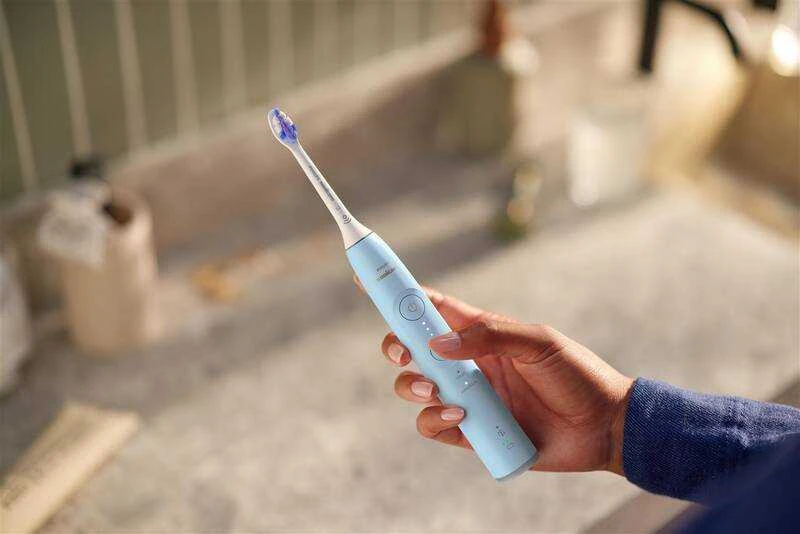 Elektrinis dantų šepetėlis Philips Sonicare Series Series 6100 HX7406/01, Mėlynas