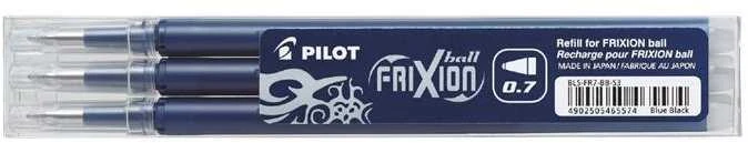 Pilot FriXion mėlynos rašiklio šerdys 0.7 mm