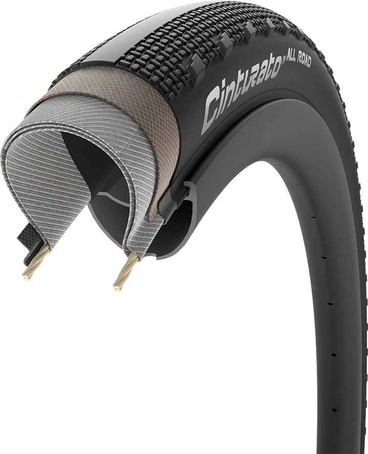 Pirelli Cinturato All Road, 35 - 622, 60 tpi, Pro (gravel), Juodas