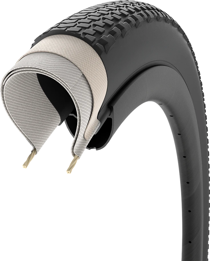 Pirelli Cinturato GRAVEL H Perf., 45-622, TechWALL, 60tpi, SpeedGRIP, juodas