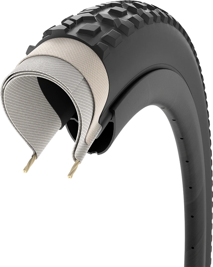 Pirelli Cinturato GRAVEL M Perf., 45-622, TechWALL, 60tpi, SpeedGRIP, juodos