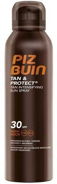 Piz Buin Tan And Protect Tan Intensifying Sun Purškiklis SPF 30 purškiamas apsauginis losjonas nuo saulės, 150 ml