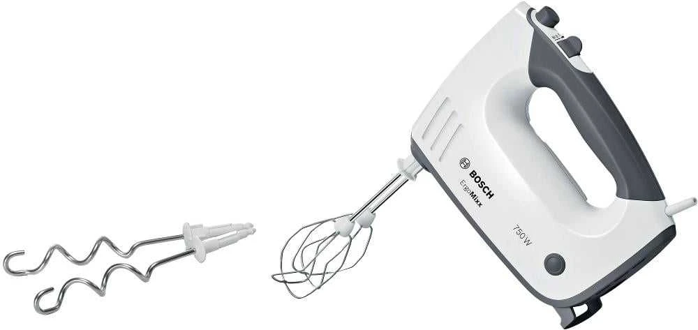 Plakiklis Rankinis Mikseris - Bosch MFQ37400 750 W 5 Greičių Pilkas, Baltas