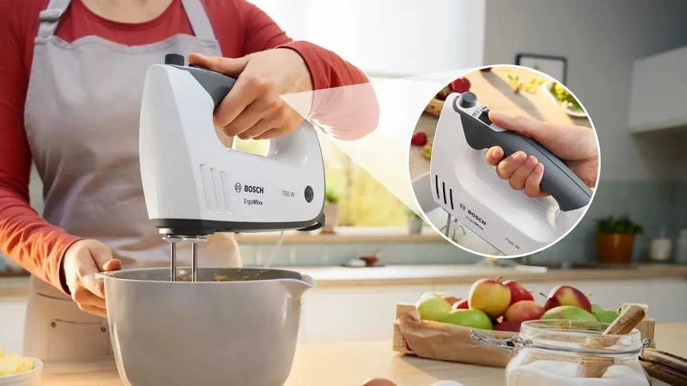 Plakiklis Rankinis Plaktuvas - Bosch MFQ37470 750 W Juoda/Balta