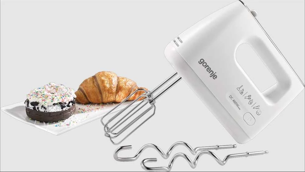 Plakiklis Gorenje | Hand Mixer | M460CDC | Hand Mixer | 460 W | Greičių skaičius 5 | Turbo mode | Baltas
