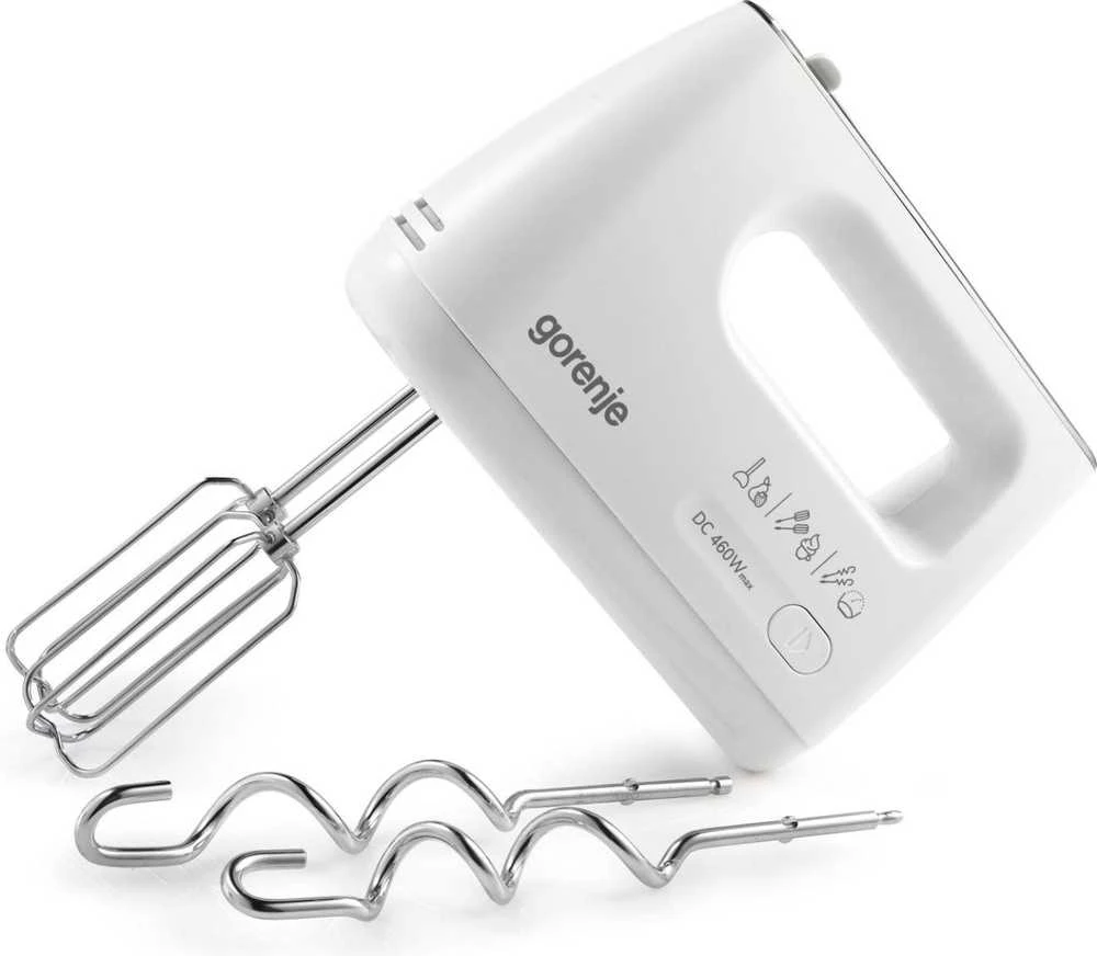 Plakiklis Gorenje | Hand Mixer | M460CDC | Hand Mixer | 460 W | Greičių skaičius 5 | Turbo mode | Baltas