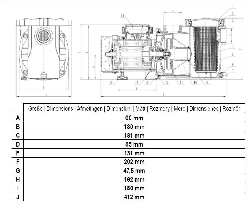 Cf Group Cf grupės CF siurblys smėlio filtravimui SFA 6 - 400W