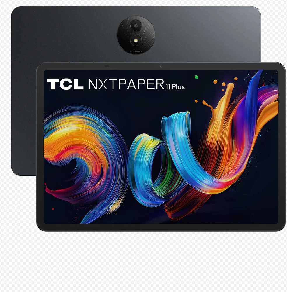 Planšetinis kompiuteris TCL NXTPAPER 11 Plus, su dėklu ir pieštuku, pilkos spalvos