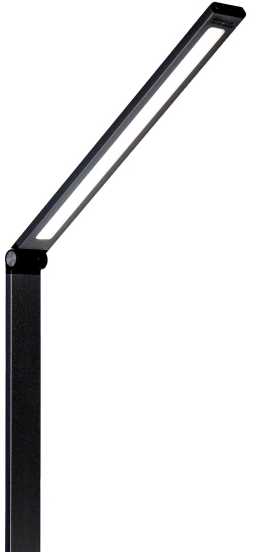 Stalinė lempa Platinet PLATINET DESK LAMP LAMPKA BIURKOWA 10W, aliuminio, WIRELESS CHARGING, 3-STEP DIMMING, 5-STEP COLOR SET, juoda [46024]