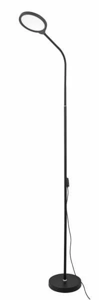 Platinet 2IN1 stalinė/grindinė lempa SCOPE 10W, 87 LED, 500 LM, su adapteriu Juodas [46026] (PFL1084B)